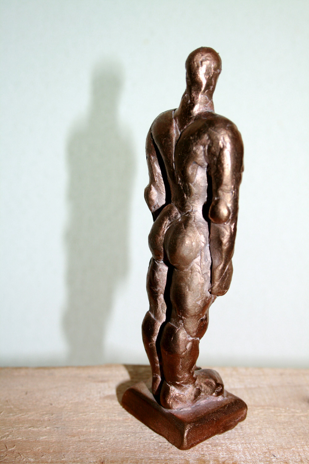 Male cast-bronze